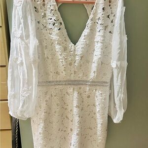 EUC Boston Proper Lace Romper